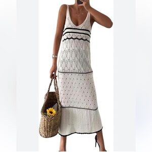 Soul of MU Sleeveless Crochet Maxi Dress XS/S